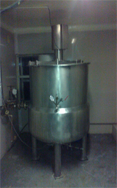 liquid syrup manufacturing vessel